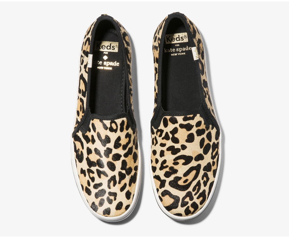 Keds Womens Slip Ons Leopard - Kate Spade new york Calf Hair Slip On - 873TNBDEI